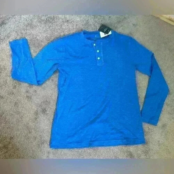J.Crew Kids Long-Sleeve Garment-Dyed Henley in Light Blue Size XL 12-14 - Picture 1 of 5